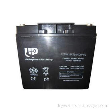 12V 26Ah Deep Cycle Lead Acid Battery Solar / wind power ba